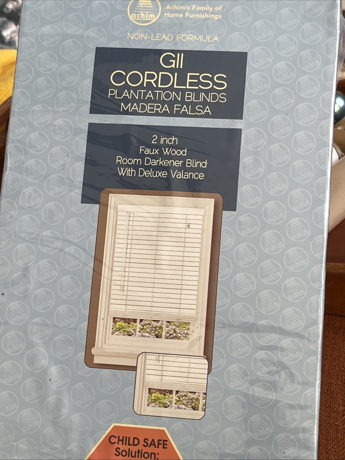 Madera Falsa Cordless Room Darkening Plantation Blind 2″ Vinyl Faux Wood 36×64