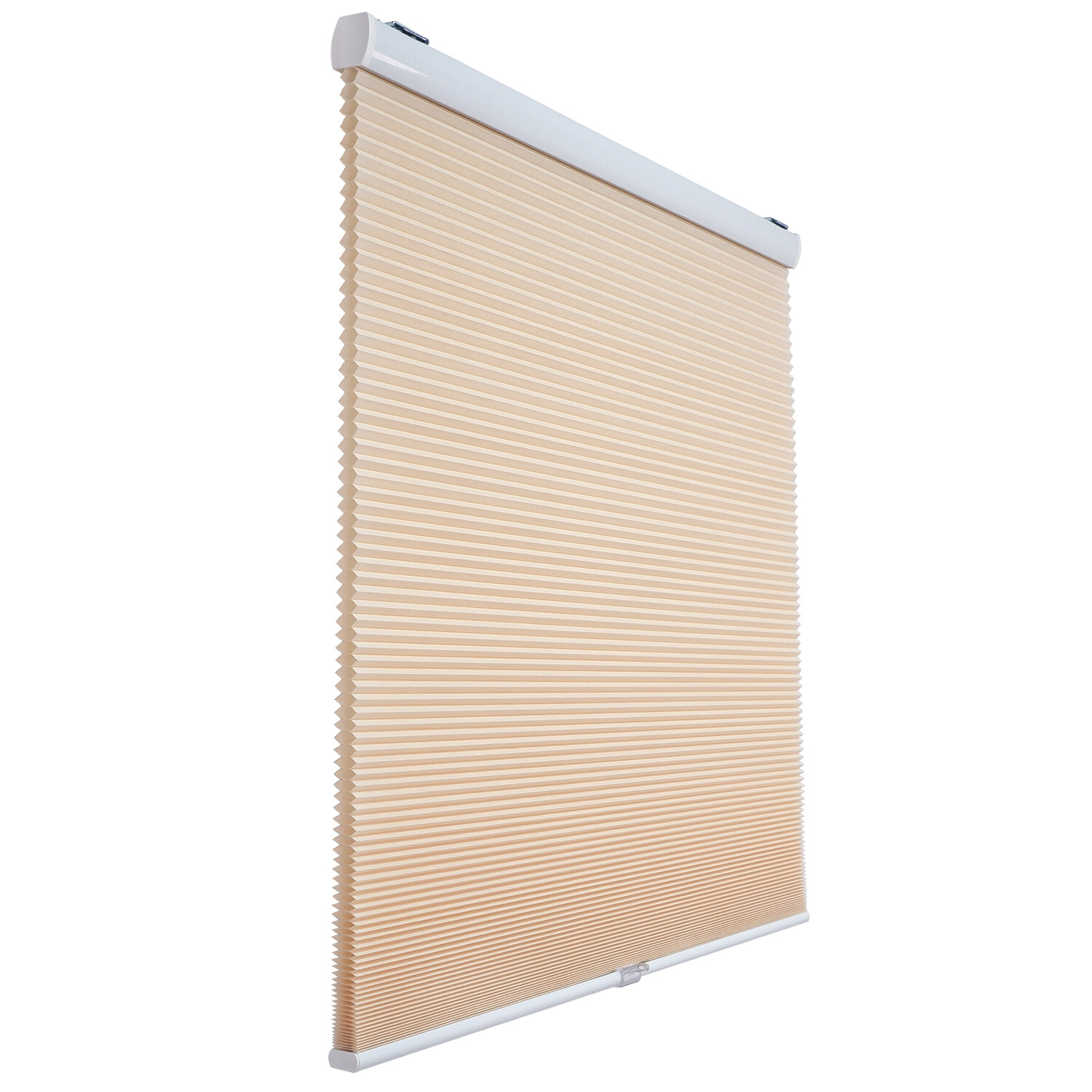 56″ W X 64″ H Beige Privacy & Light Filtering Cordless Cellular Shades Window Bl