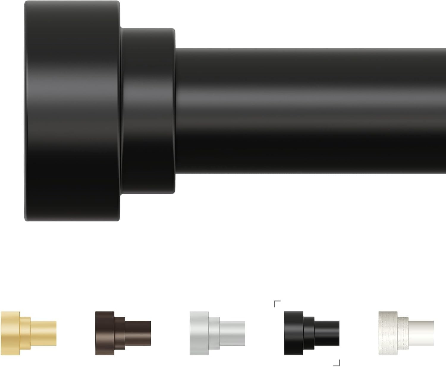 Extra Long Curtain Rods 120 to 240 Inch(10-20ft),Adjustable Curtain Rod,Black