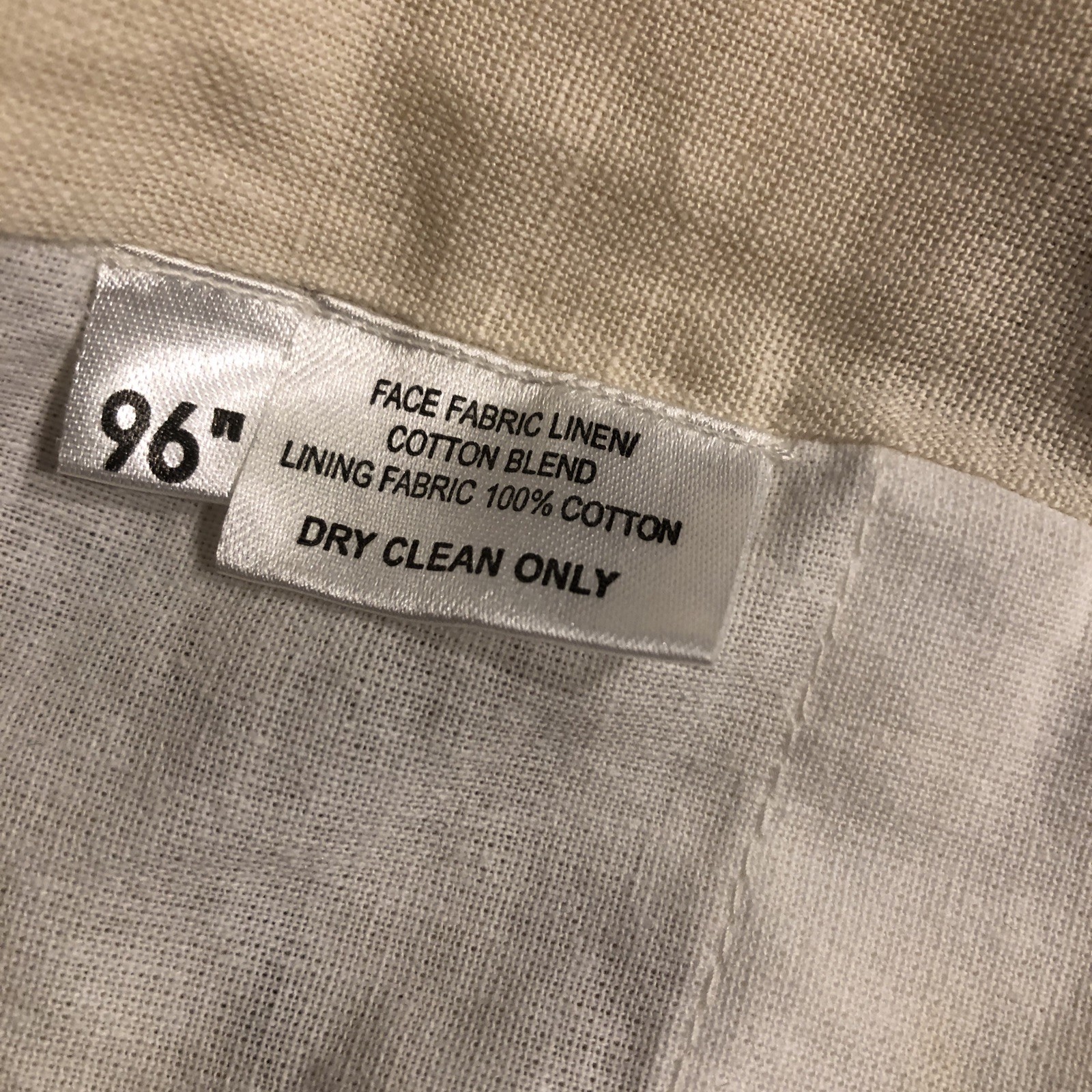 Quality Linen Cotton Embroidered Floral 2x Window Curtain Panels 48×96 Back Tab