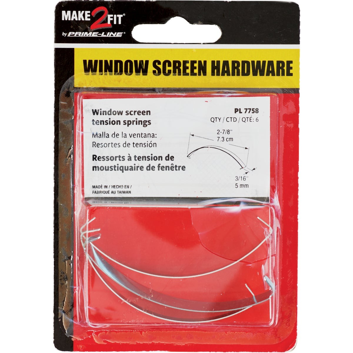 Prime-Line 3-1/8 In. Flat Window Spring (6-Pack) PL7758 PRIME-LINE PL7758 3-1/8