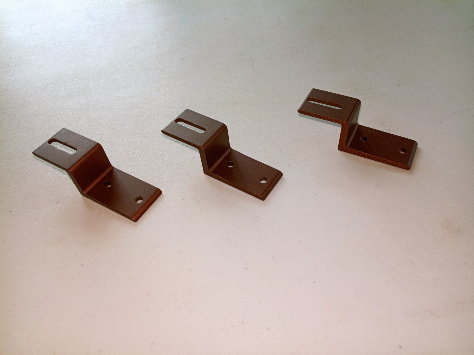 Kirsch ceiling mounted traverse rod 71131 metal Z brackets. 3 brackets. 511