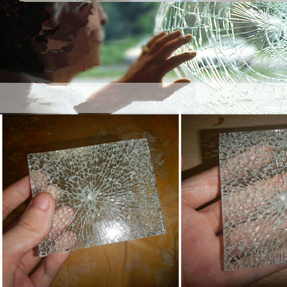 2mil Clear Safety Film Window Tint Home Anti-Shatter Glass Protection Solar Tint