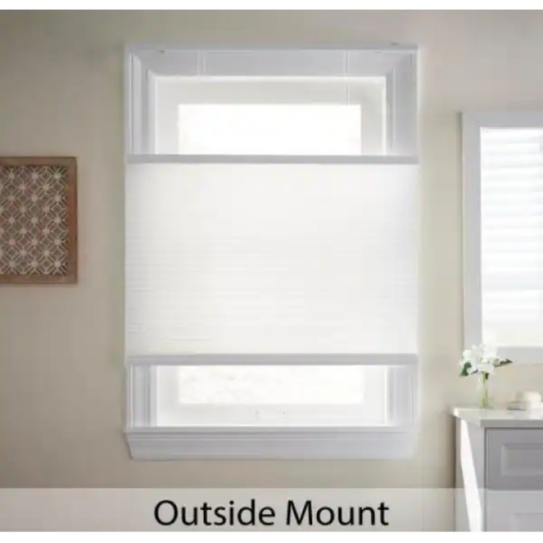 CUSTOM CUT Snow Drift Top-Down Bottom-Up Cordless Cellular Shade FAST SHIPPING!