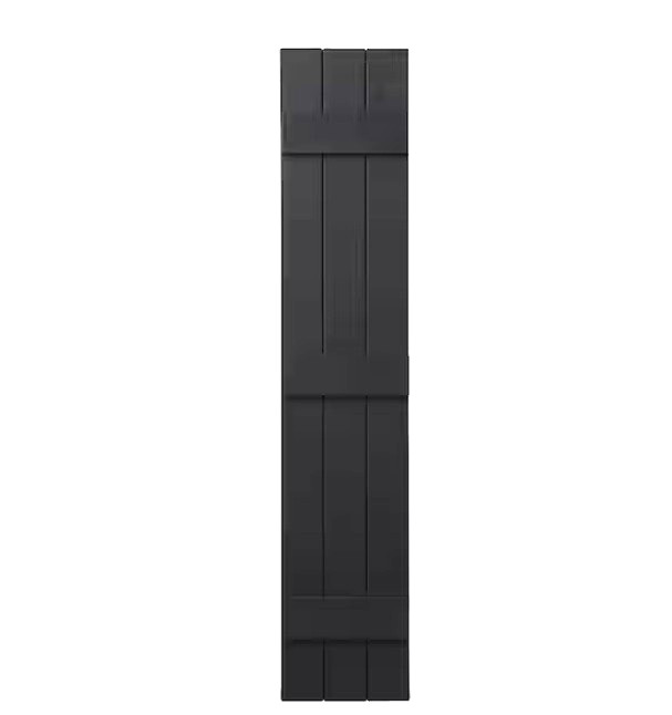 Ply Gem 11 X 59 Shutters Black Board and Batten 3 board
