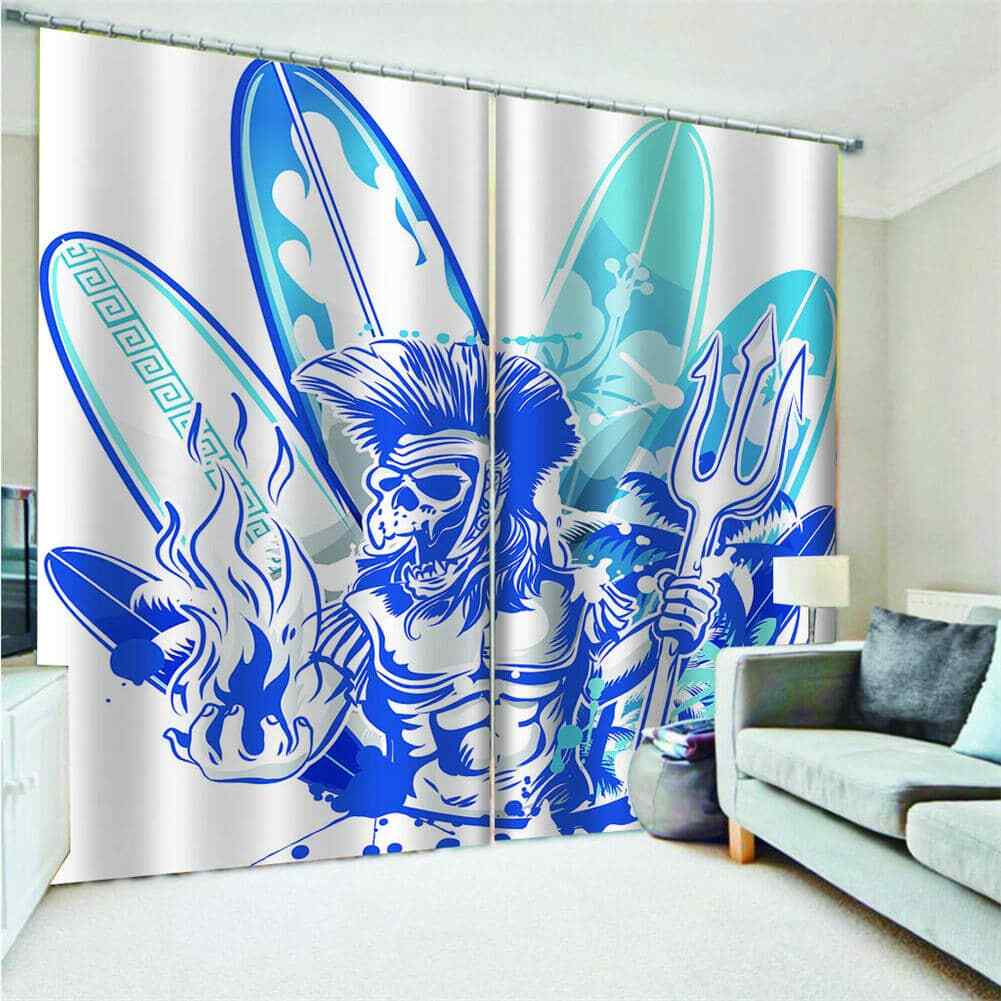 Indigenous people possess many skill Printing 3D Blockout Curtains Fabric Window