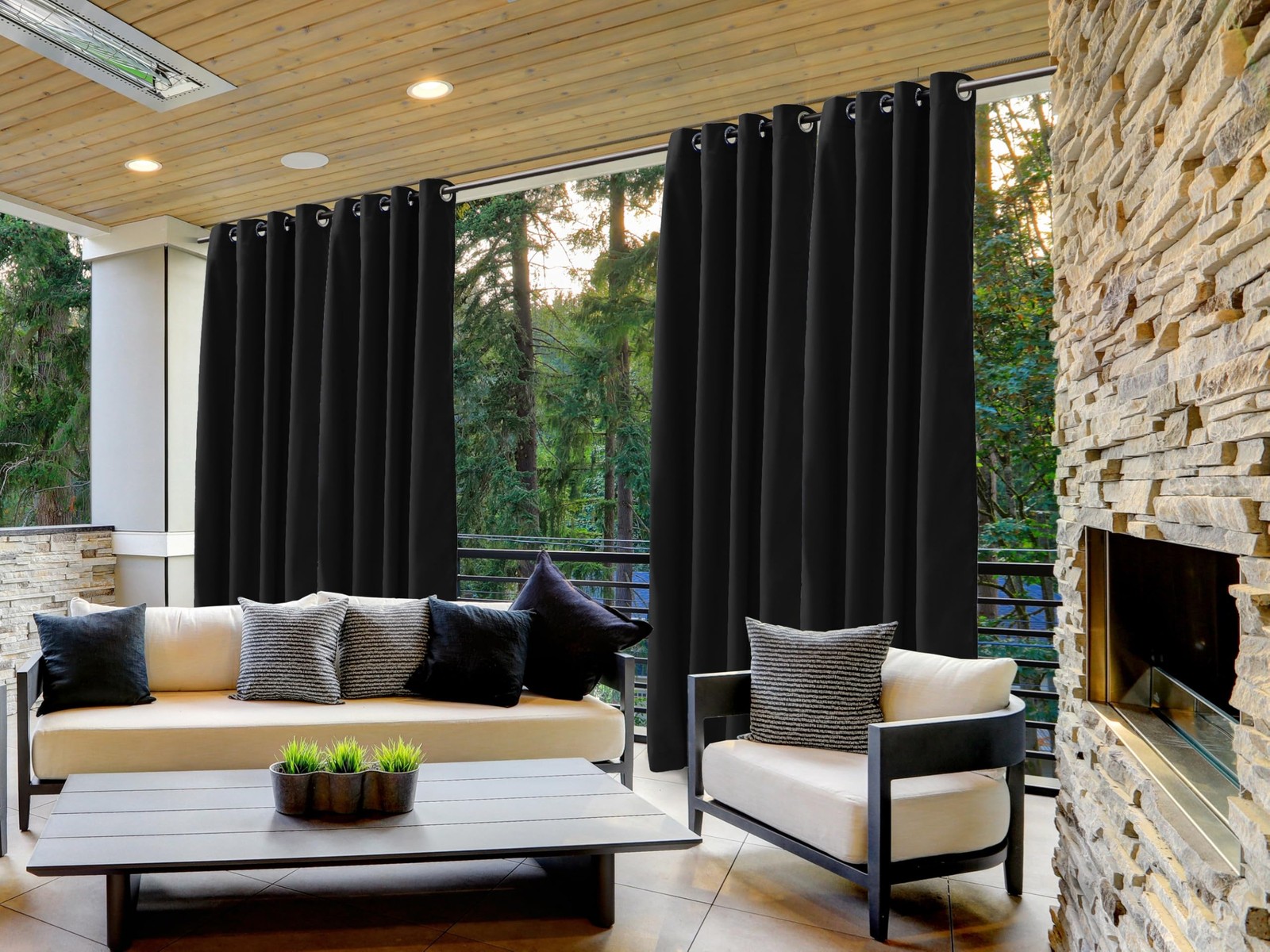 Covermates Curtain – Weather Resistant, Grommets, Weighted Hem for Security, …