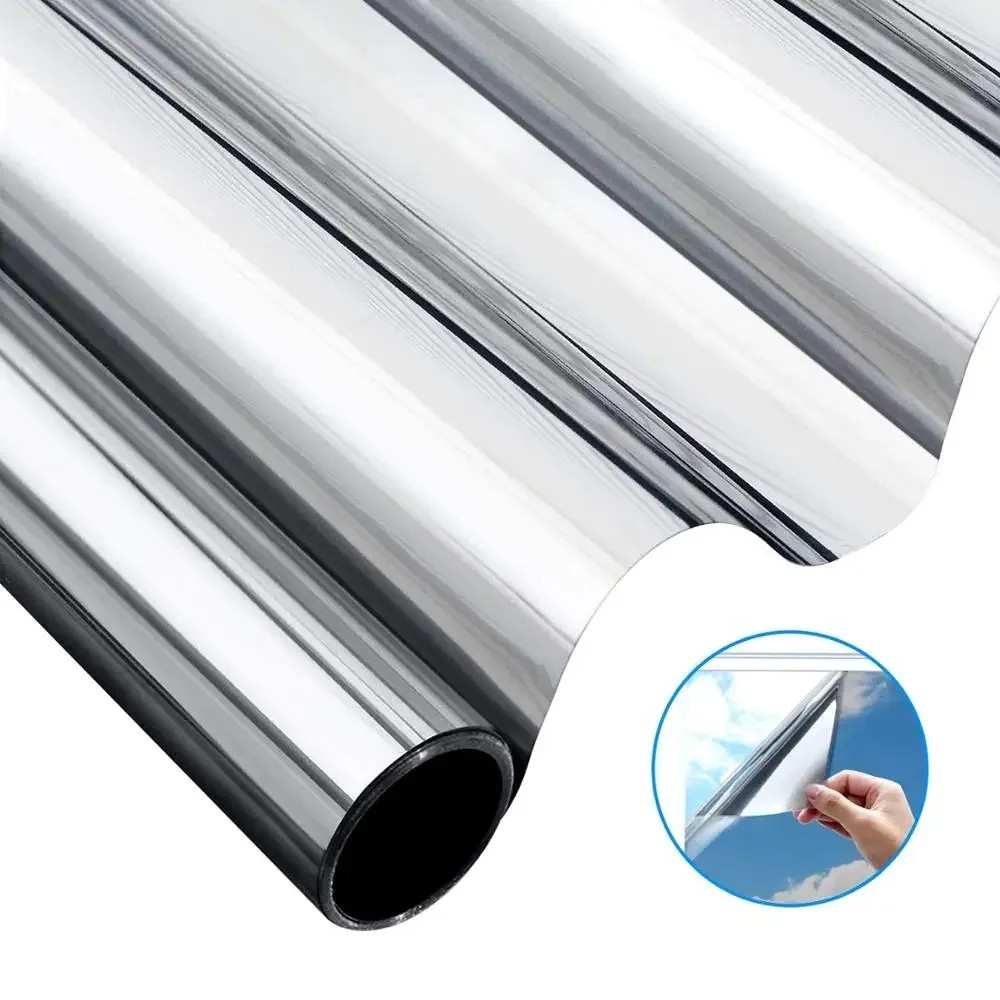 One Way Mirror Tint Window Film Privacy Protect UV Reflective Sun Block For Home