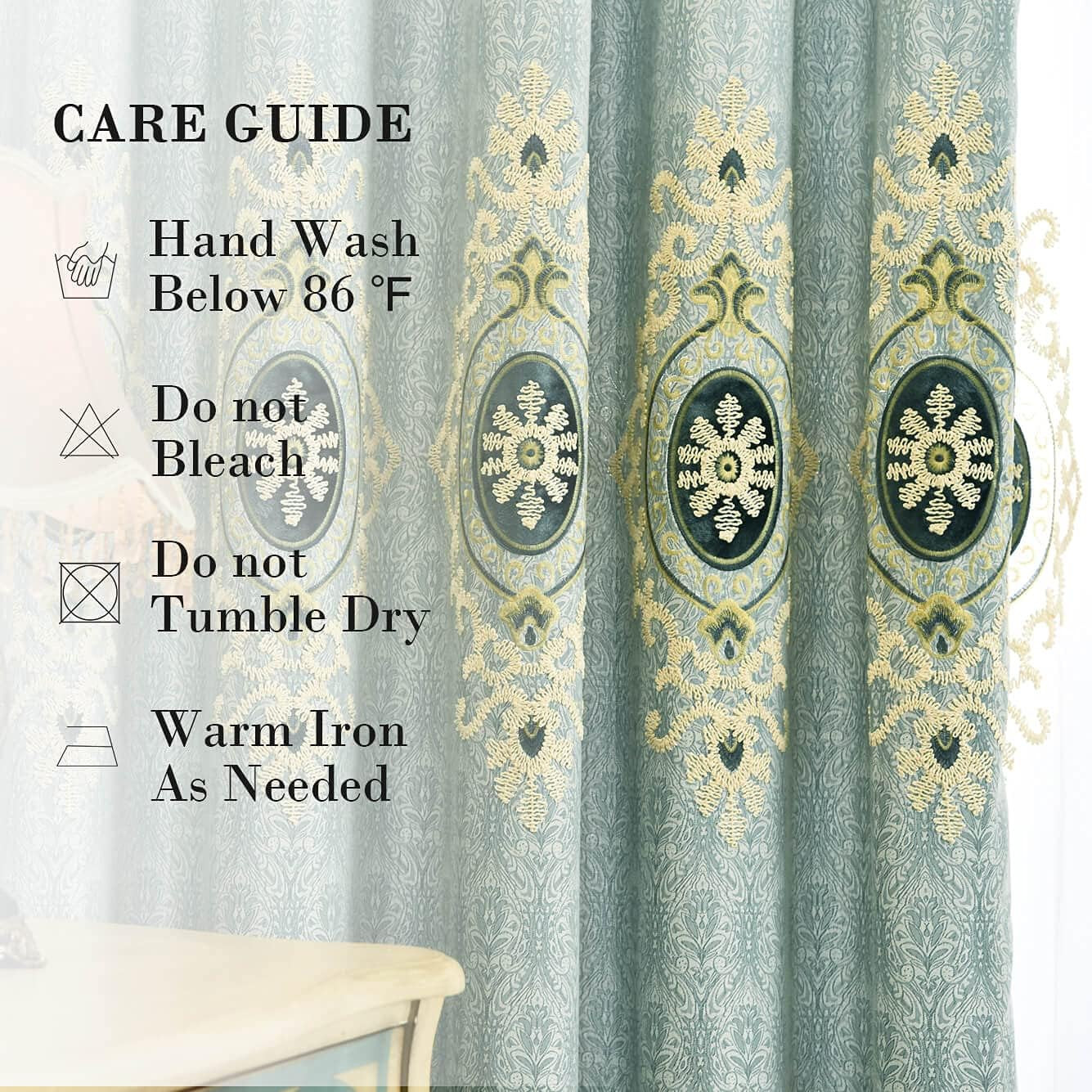 Extra Wide Sheer Curtains & Room Divider Drapes, 2 Panels, W60 X L106