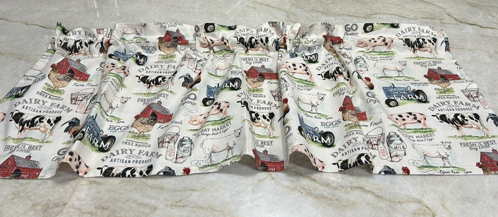 New Farmhouse Valance Multi-Colors 15×41