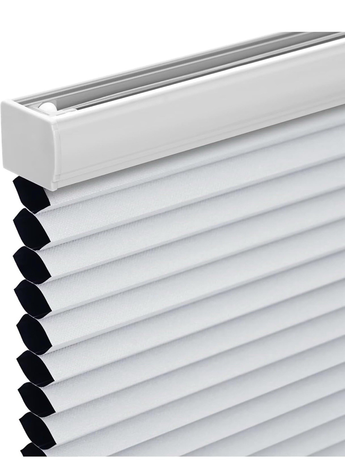 Cellular shadow white blackout shades 24in.Wx64in. Cordless, modern style