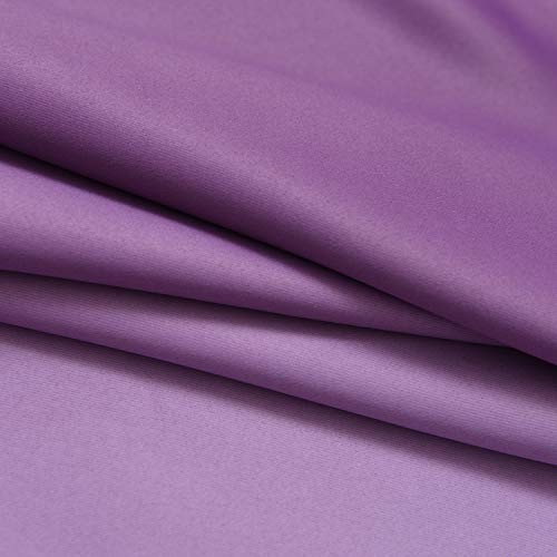 Light Blocking Gradient Color 52″W x 84″L (Pack of 2) Purple and Greyish White