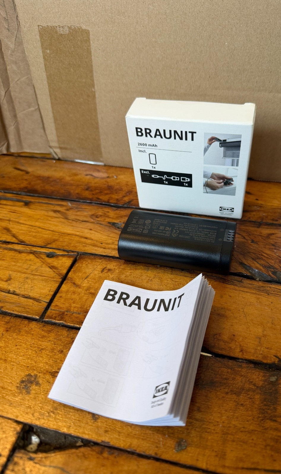 IKEA BRAUNIT Battery Pack 104.497.54 Rechargeable Roller Blind OEM NEW