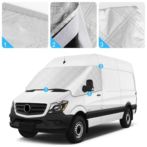 Windshield Cover Compatible with 2006-2018 Mercedes Mercedes Sprinter 2006-2018