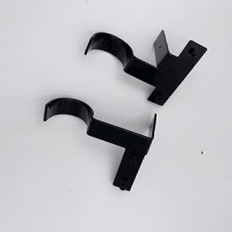 2/3 PCS Single Hook Curtain Rod Holders Brackets Hangers Into Window Frame