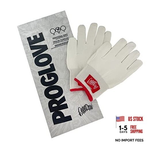 PROGLOVE HD Professional White Gloves for Vinyl Wrap, PPF, Tinting, Medium