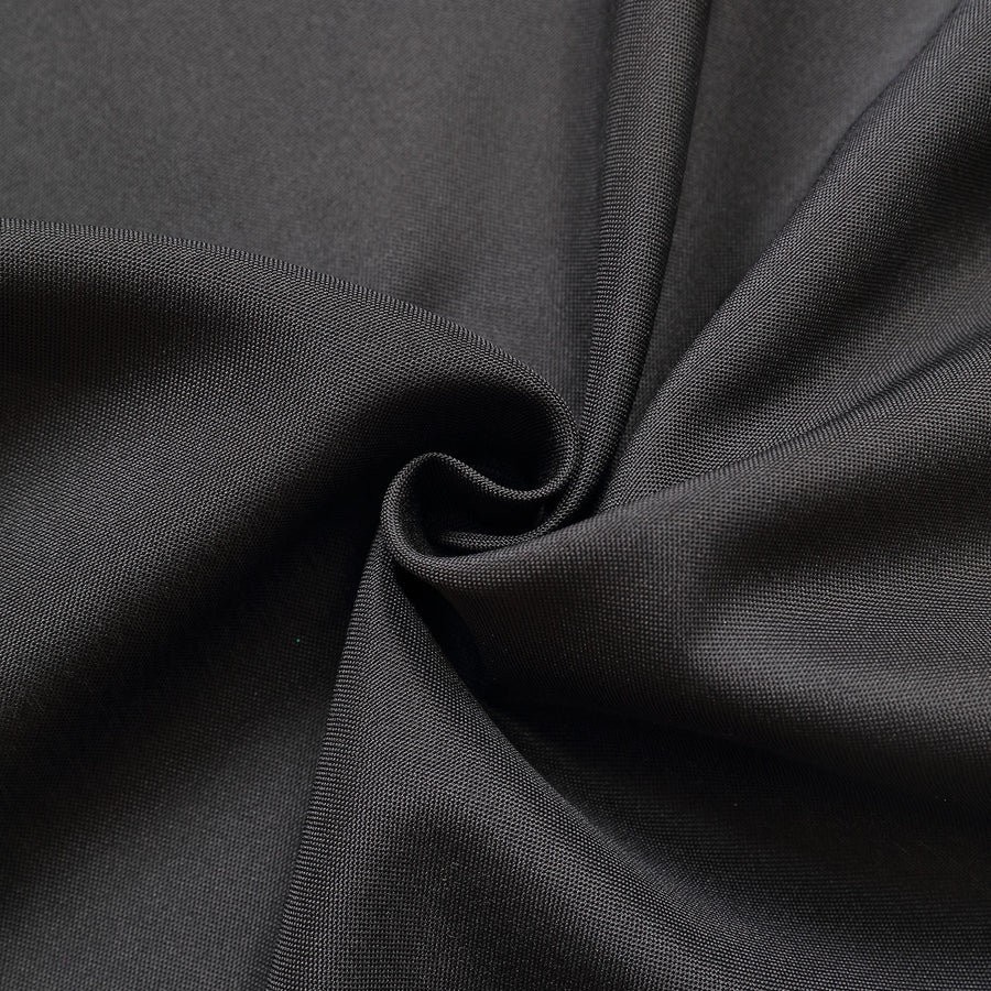 BLACK 2 Drapery Panels 8 ft Polyester Backdrop CURTAINS Rod Pockets Party Events