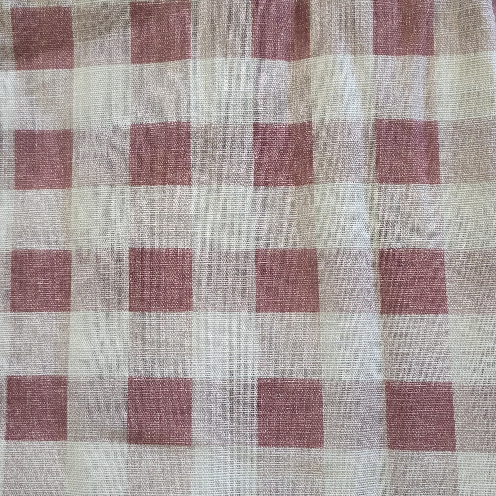 Set 4 Gingham Check Curtains 50×84 Cotton Farmhouse Cottage Window Panels