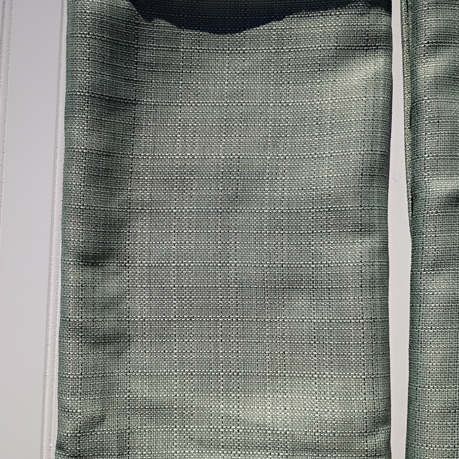 Jinchan Curtain Panels Green Linen Textured Curtains 38 x 96 Rod Pocket Drapes