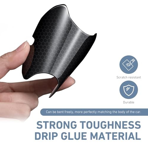 Car Door Bowl and Handle Protectors, Anti-scratch Waterproof Paint 8 PCS Black