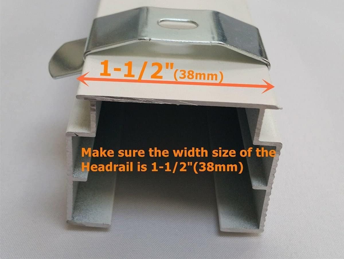 L Bracket 3pcs 4″ Length White Color for Vertical Blinds with Headrail Width …