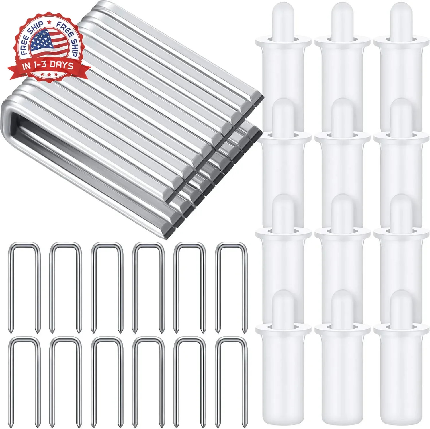 40 Pieces Plantation Shutter Repair Tool Set, Including 20 Spring Loaded Shutter