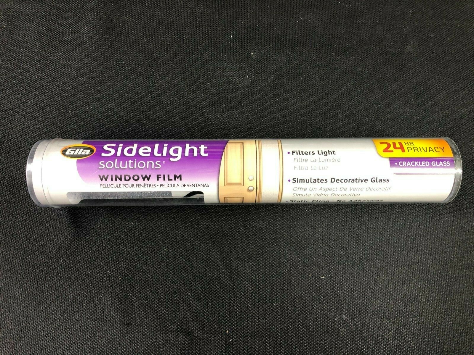 50181220 GILA Sidelight 12-in W x 6-1/2-ft L Frosted Crackled Glass Window Film