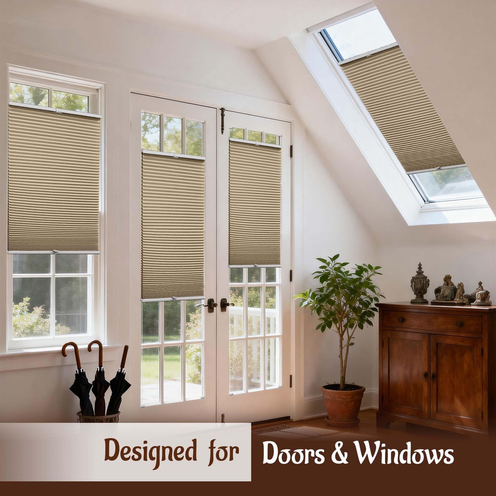 Flamax Tensioned Top Down Bottom Up Cellular Shades For Indoor Windowblackout
