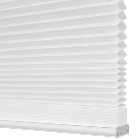 White Polyester 35 in.W x 72 in.L Light Filtering Cordless POSH Honeycomb Shade