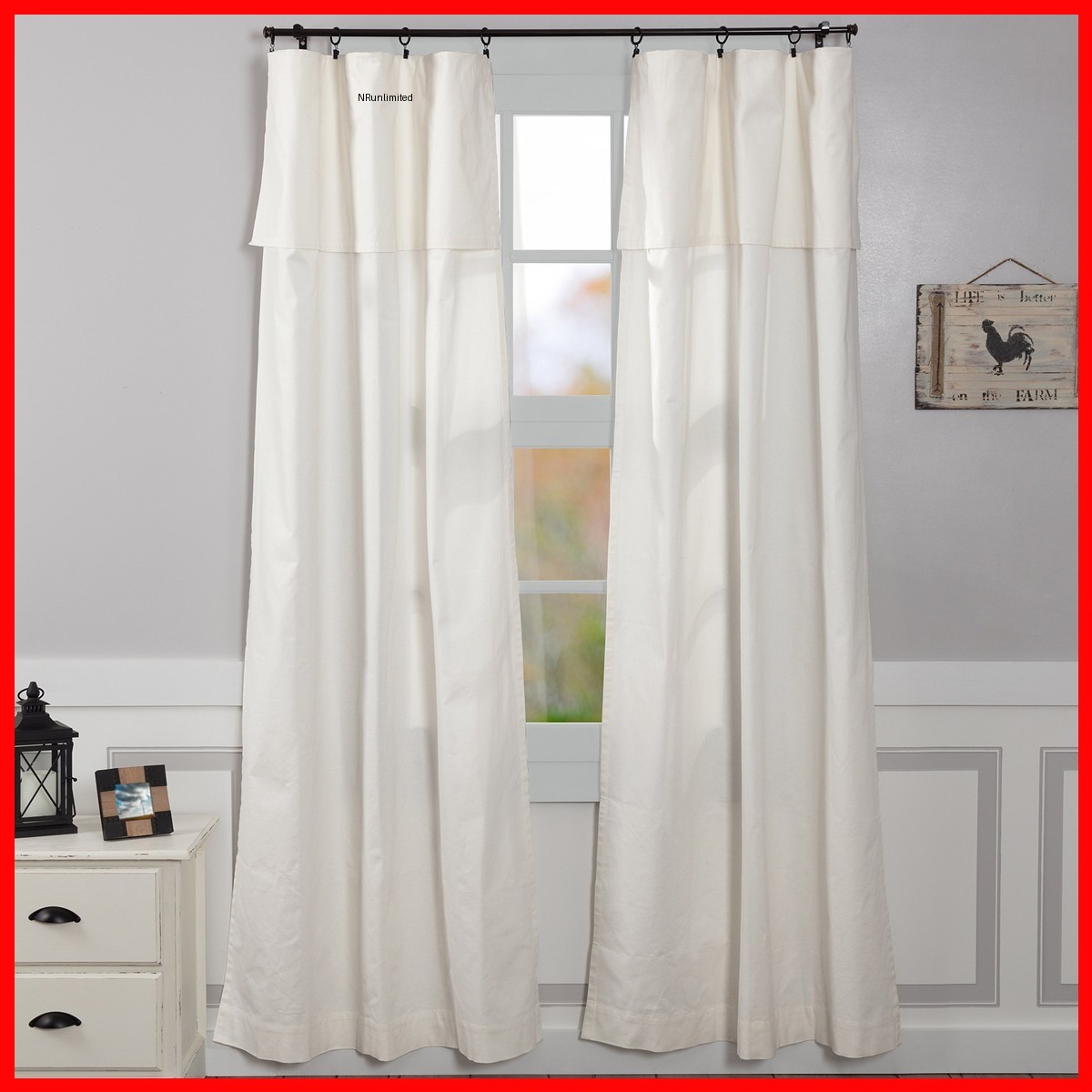 Piper Classics Silo Hill 96 L X 50 W Panel W/Attached Valance Set