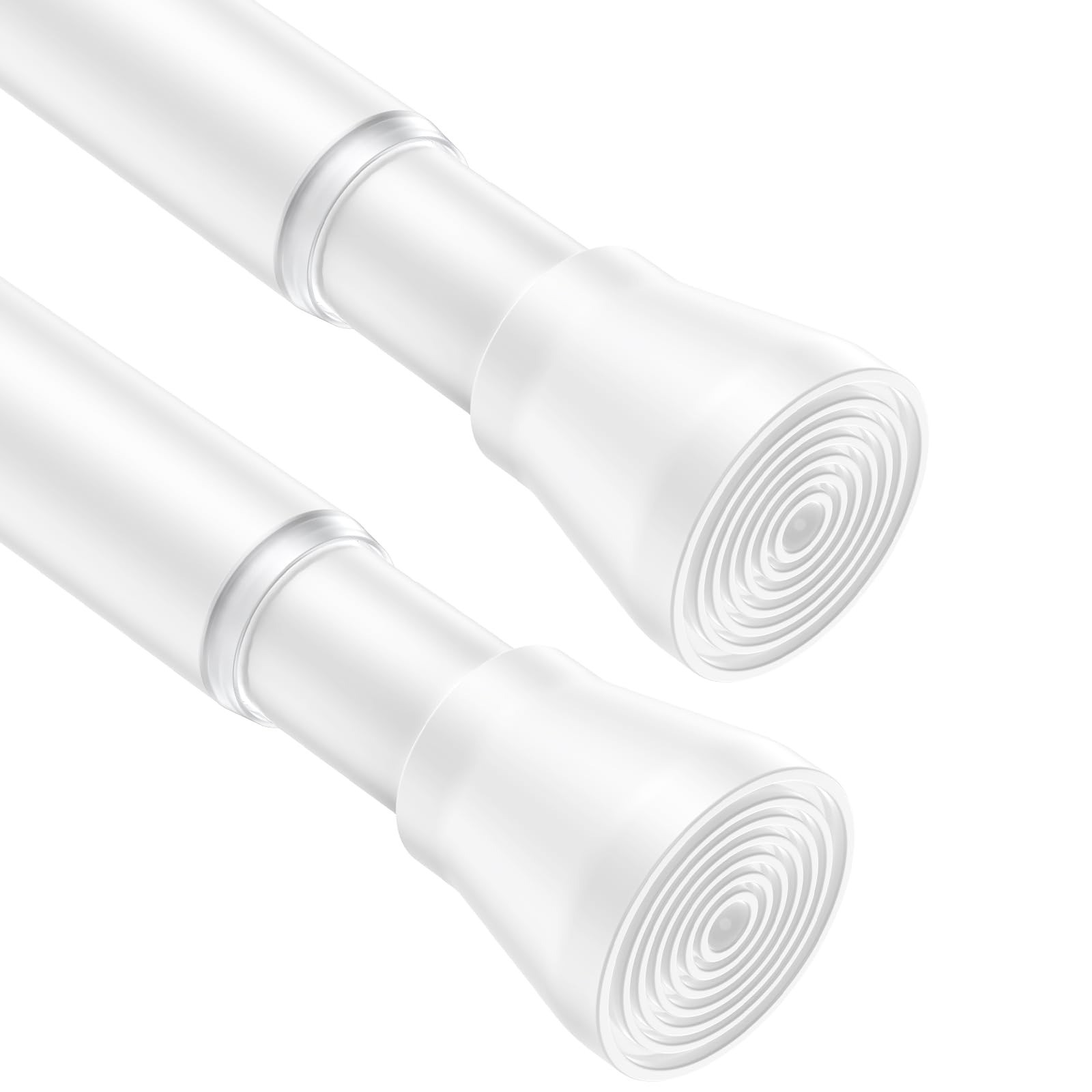 2pcs Spring Tension Rods Adjustable 26 to 39 inch Small Tension Curtain Rod No D