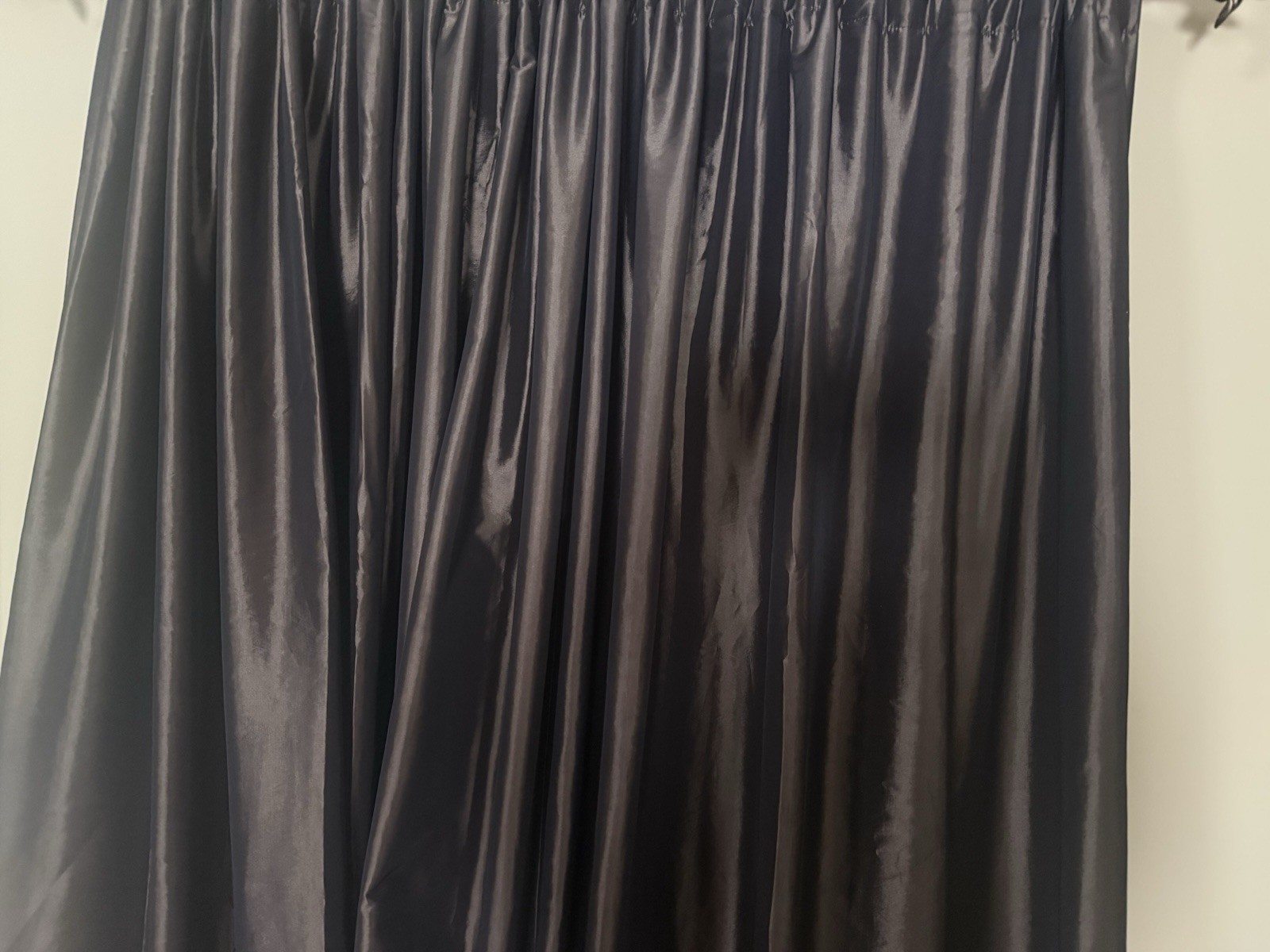 4 Peri Home Silk Style Dark Brown Lined Panels Drapes Curtains Interlined 94X54