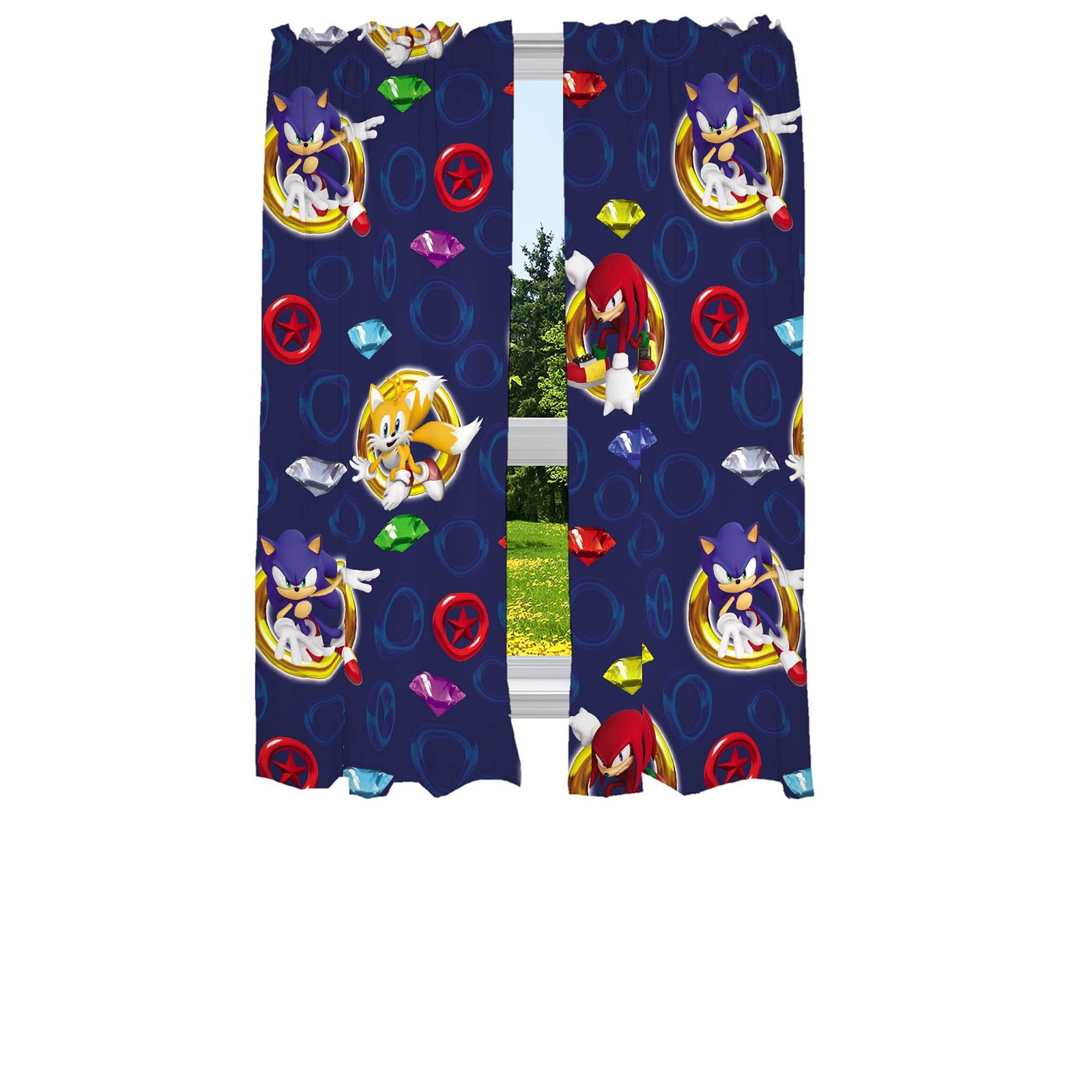 Sonic the Hedgehog Kids Window 82″W x 63″L (Pack of 1),