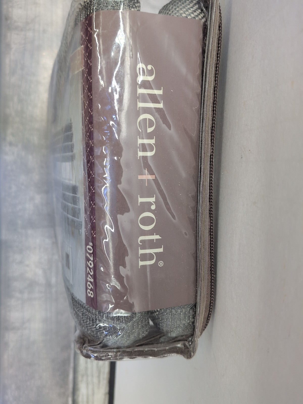 allen + roth Keldgate 84 in Graphite Gray Single Grommet Top Curtain Panel (F3)