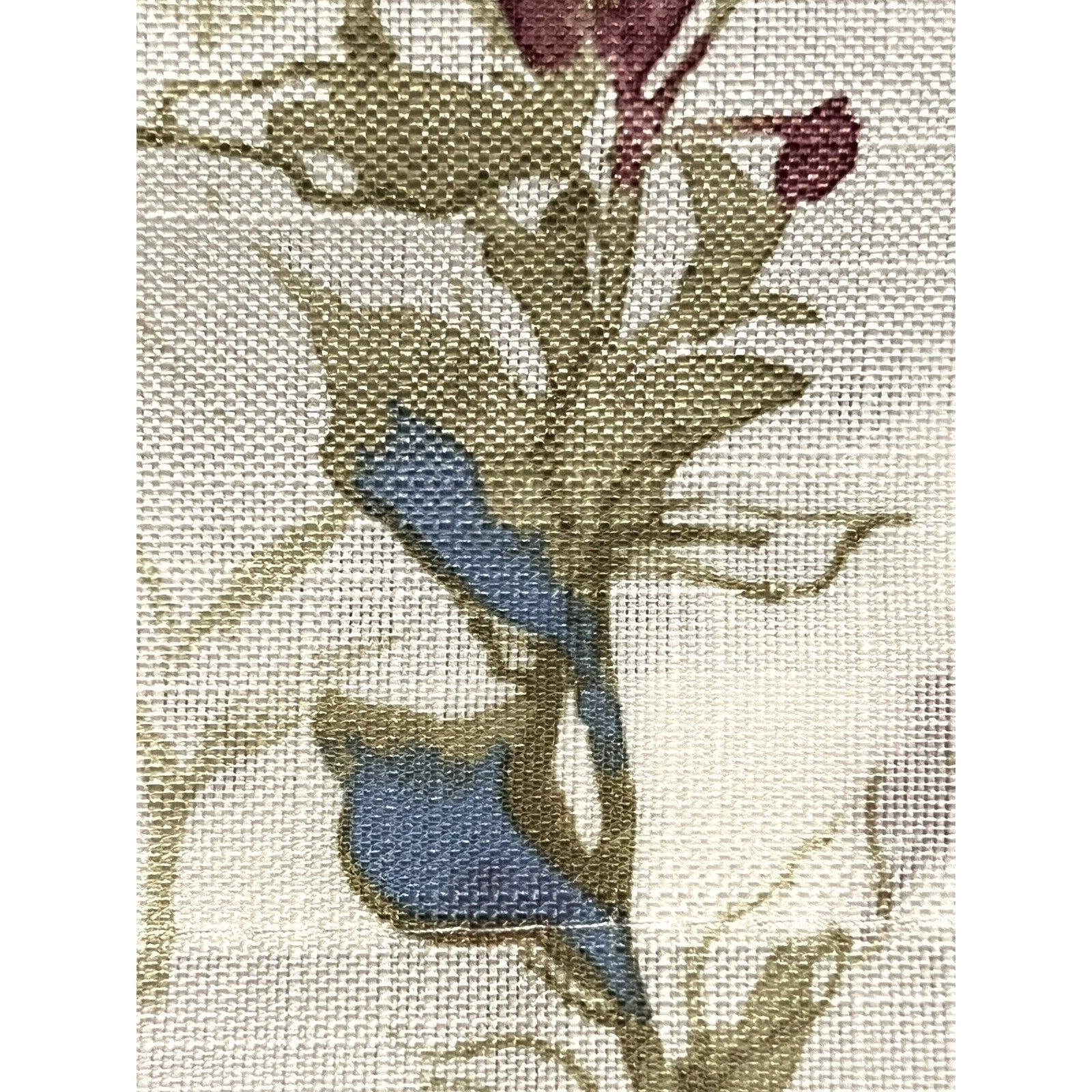 LAURA ASHLEY Wild Meadow Floral Window Curtains 2 Panels 38×96” Orange Blue Pink