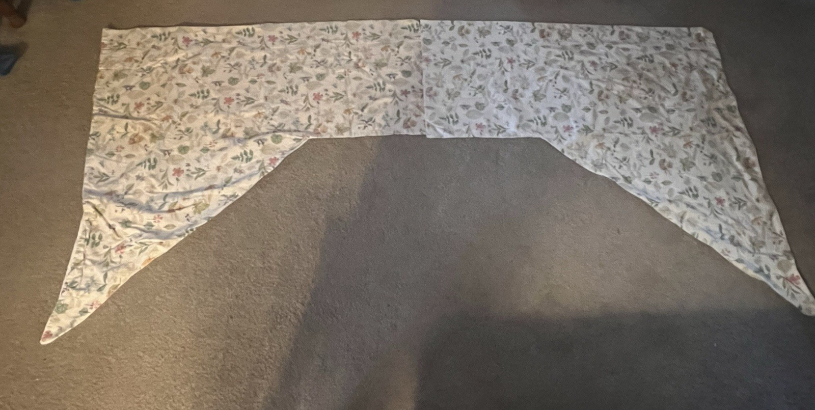 Longaberger Homestead Botanical Fields Curtain Swag Valance Set of 2 Floral