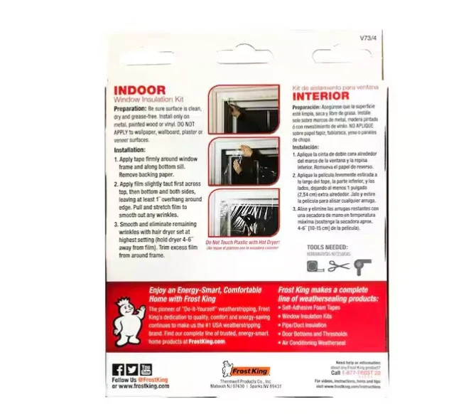 E/O Indoor Window Insulation Kit (4 per Pack)