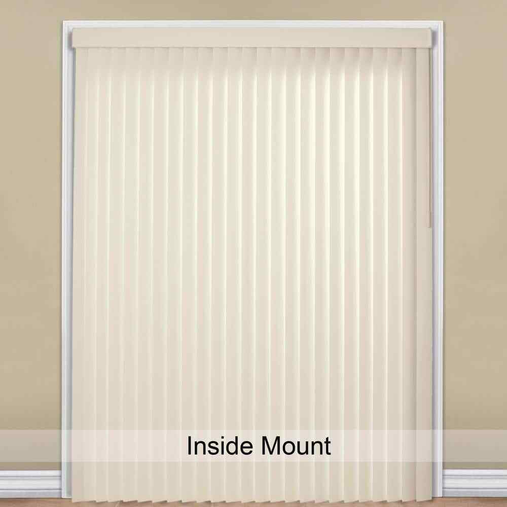 Alabaster Cordless 3.5in Vertical Blind Kit Light Filtering Door/Window 78×84
