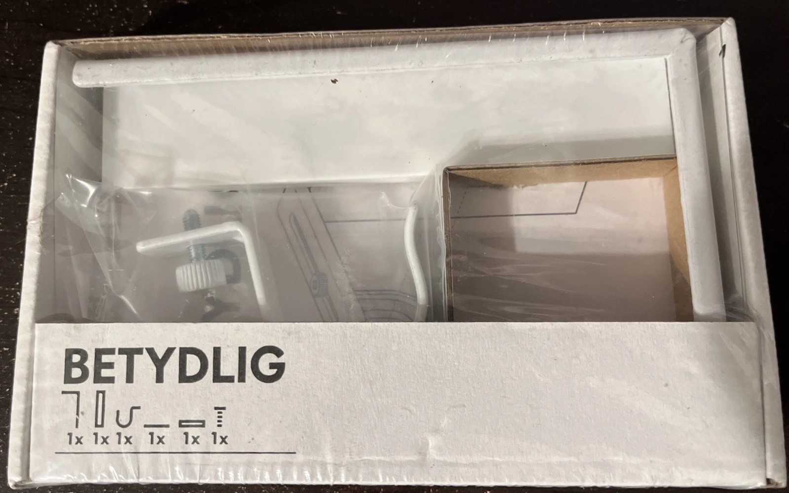 IKEA BETYDLIG Curtain Wall Ceiling Bracket Rod Holder 302.198.89 White