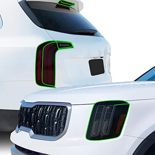 Full Headlight Taillight Reflector Sidemarker Full Kit 2023-2025 Dark Smoke
