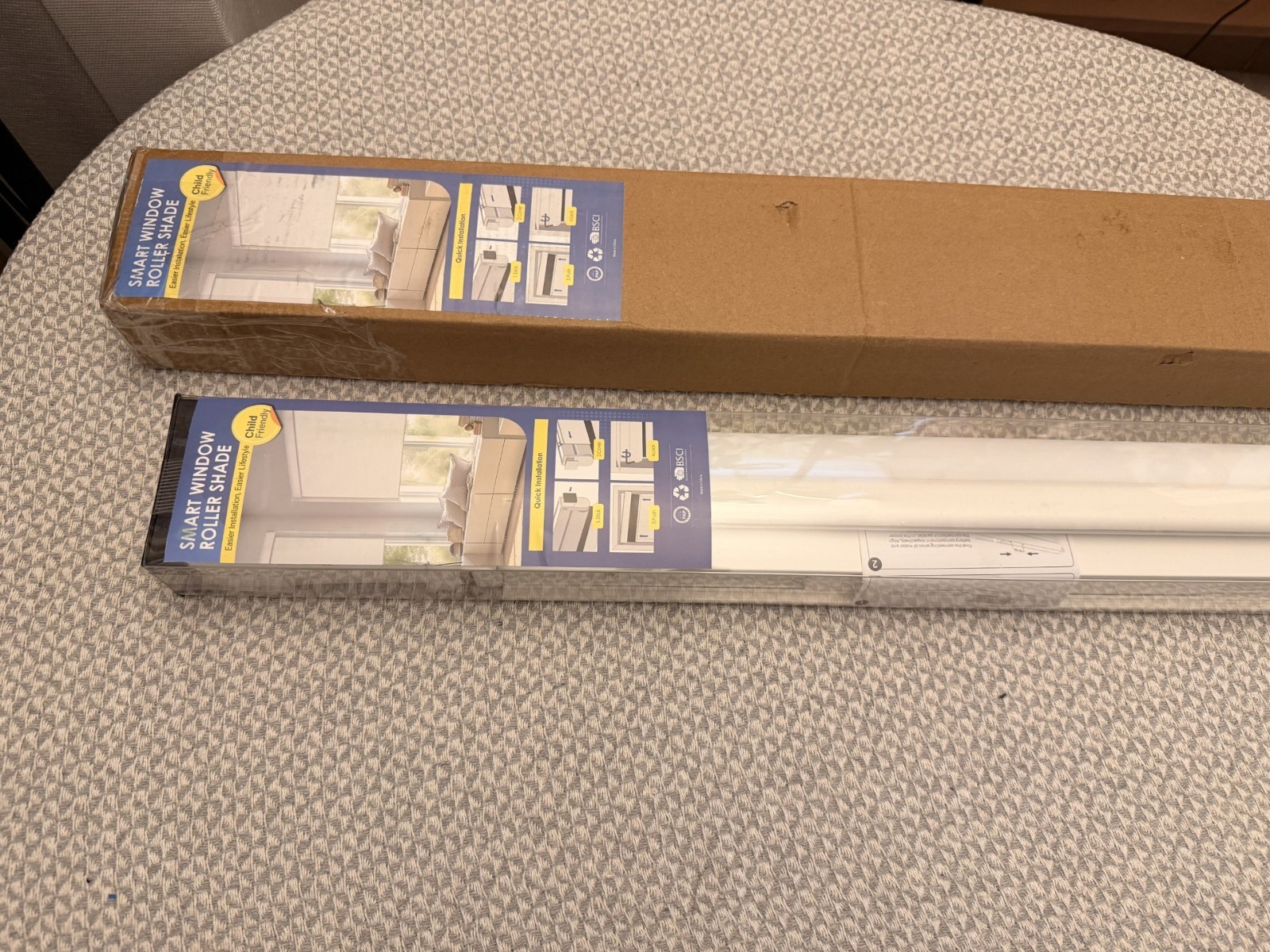 Smart Motorized Blinds with Remote, Cordless No-Drill Automatic Roller Shades