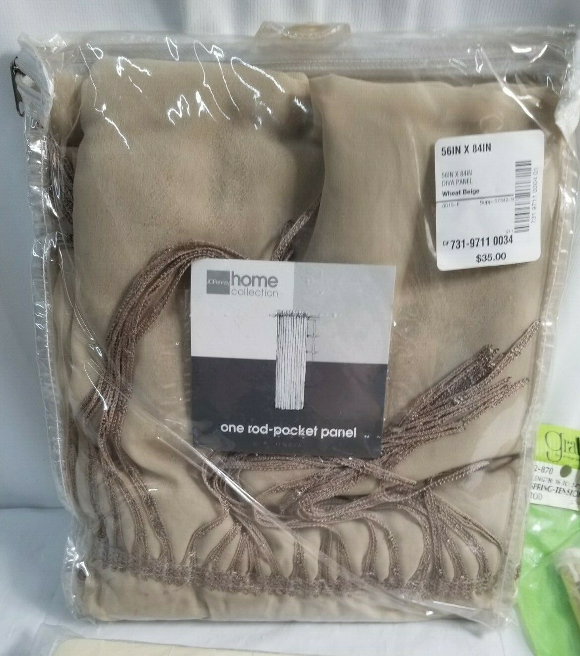NIP Vintage WINDOW DRESSINGS Junk Drawer Lot FASHIONS, VALANCE, RODS jd#13