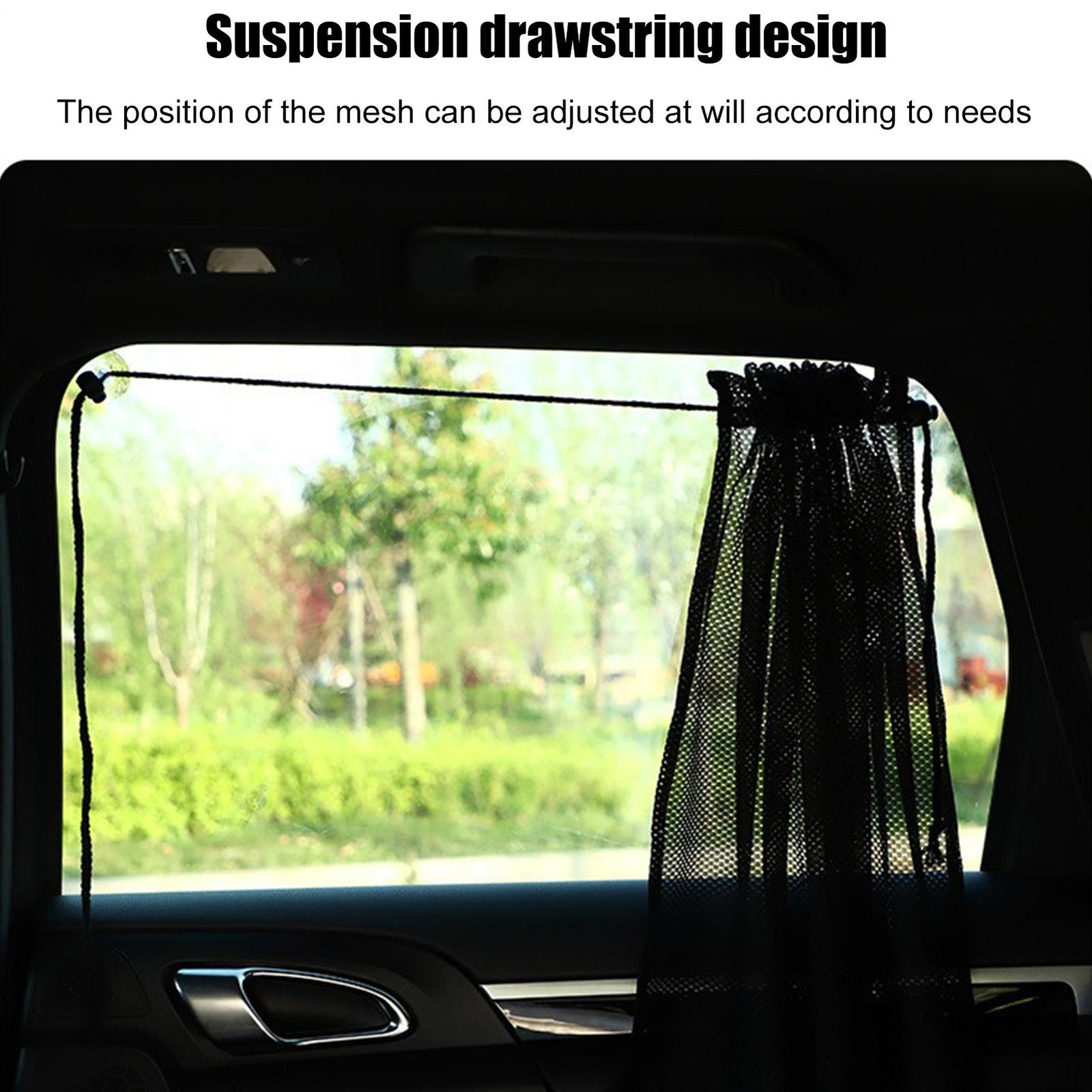Car Door Sunshade Privacy Protection Breathable Mesh Shield UV Protection