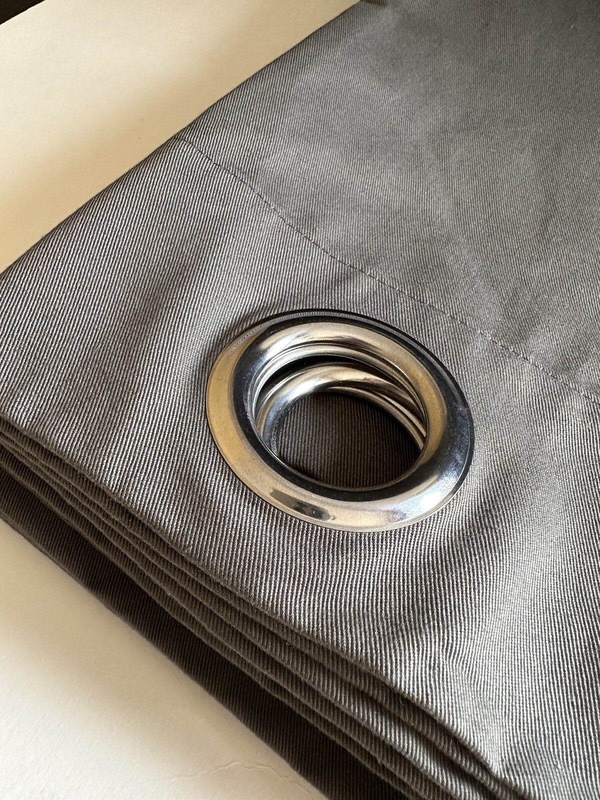 IKEA Merete Curtains Pair Room Darkening Dark Gray 57”W X 65”L Grommets