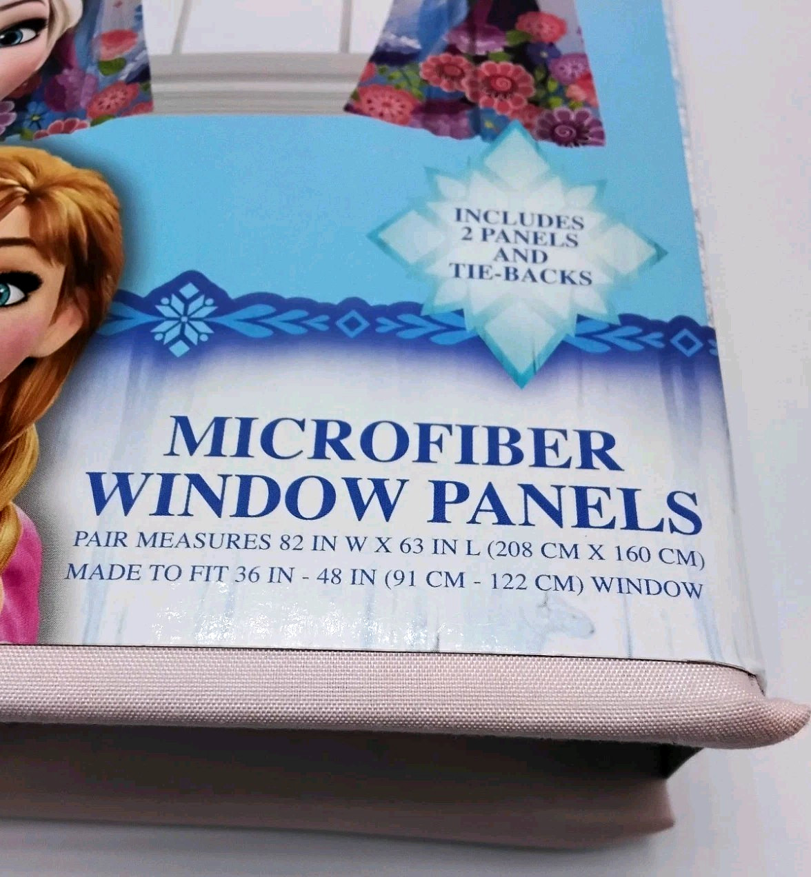 Disney Frozen Microfiber Window Panels Kids Curtains Pink 82″x63″