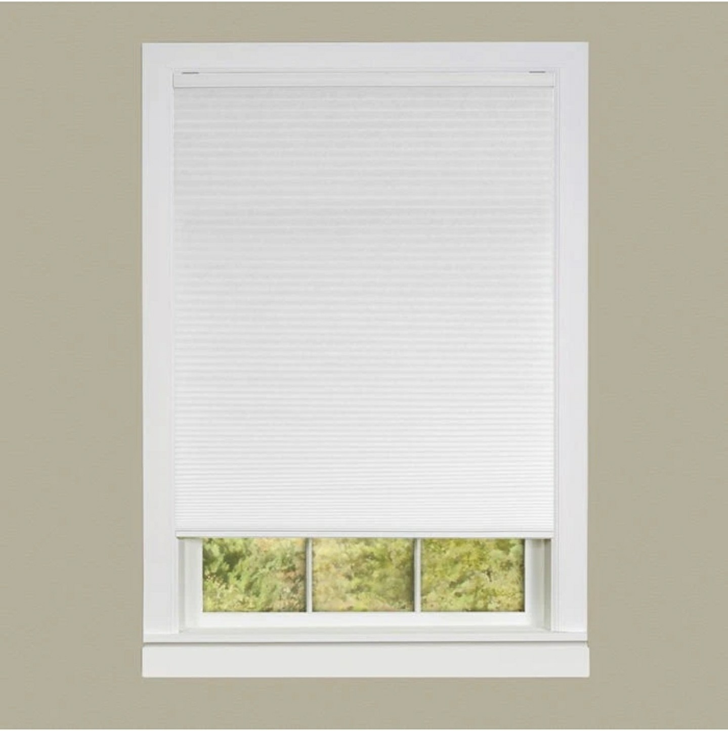 Cordless Honeycomb Cellular Pleated Shade 23×64 – White