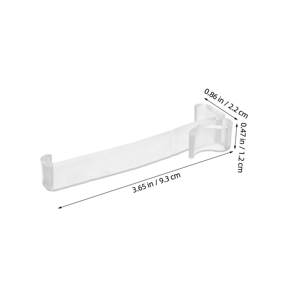 30Pcs Reusable Clear Plastic Clips for Window Curtains and Blind Valance