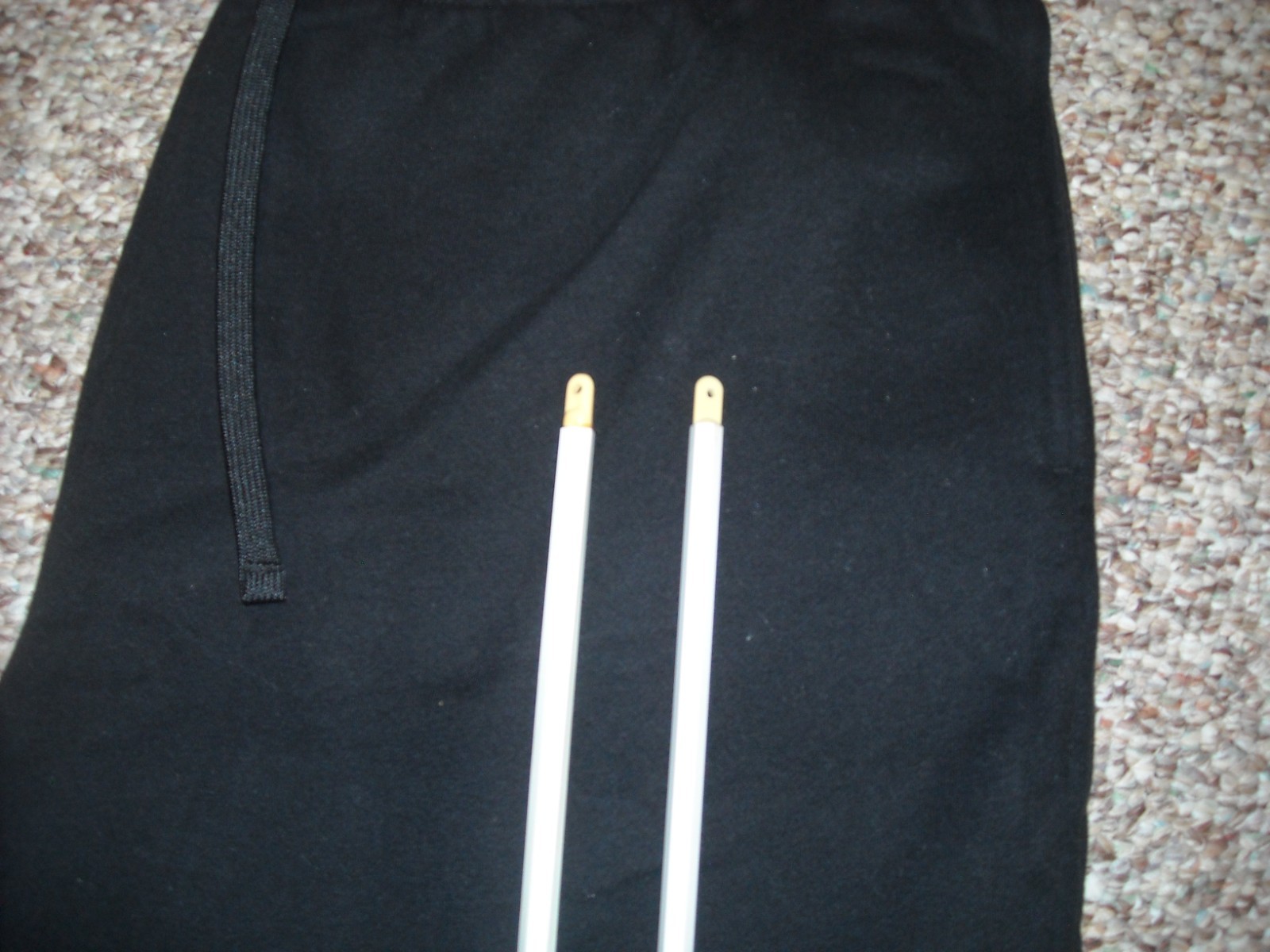 Three (3) Replacement 28.5″ Mini-blind Wands. Clear, white, & antique white