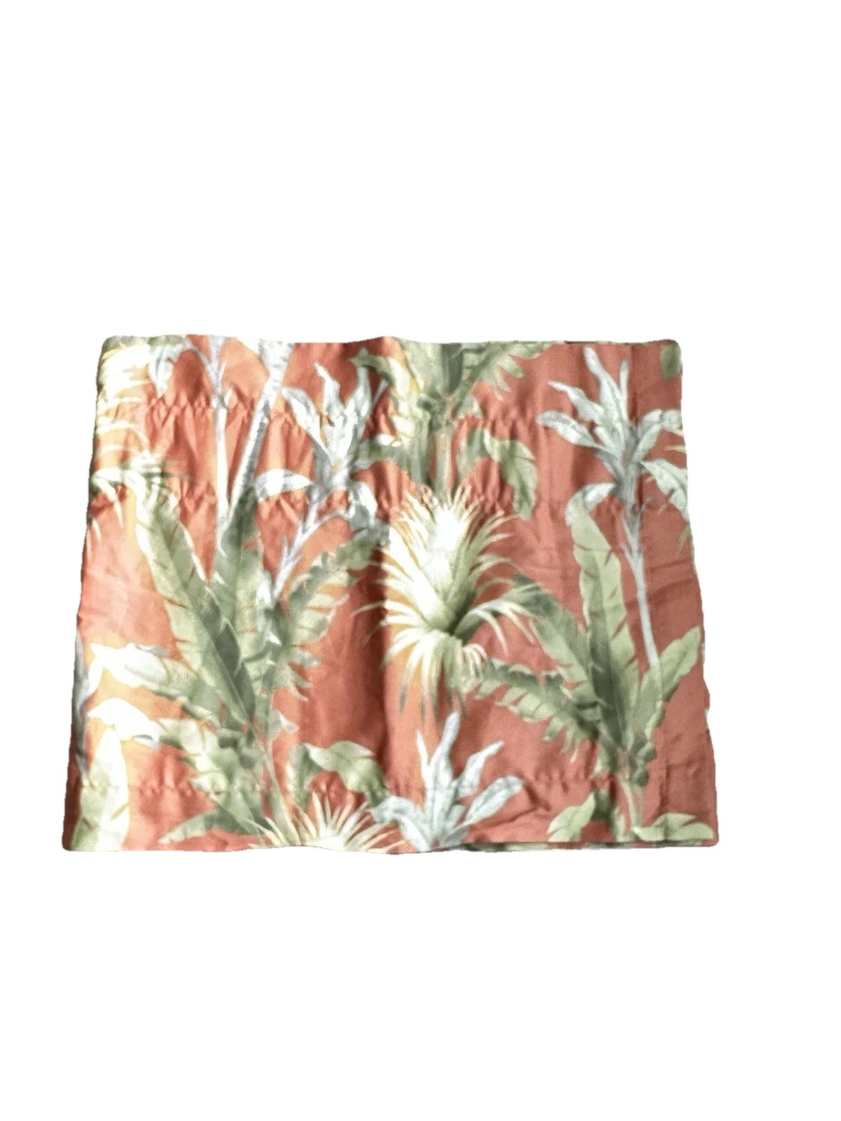Tommy Bahama Valance Catalina 85 × 17 Coral Tropical Palm Lined