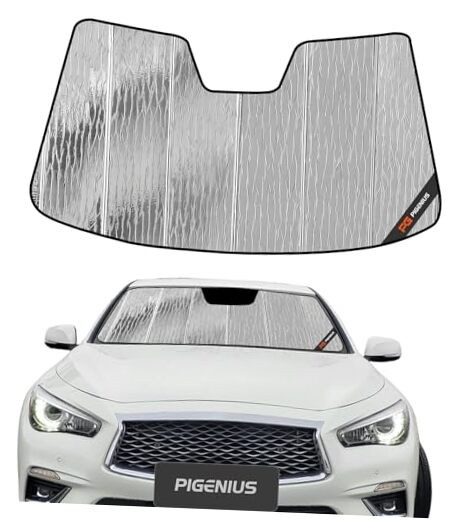 Windshield Sun Shade for Infiniti Q50 2014 2014-2024 Q50 Silver(AstraGuard)